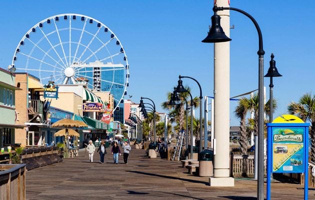 Myrtle Beach Boardwalk During The Day