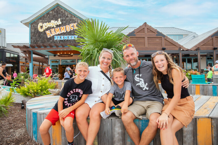 Family enjoying Barefoot Landing In North Myrtle Beach,SC