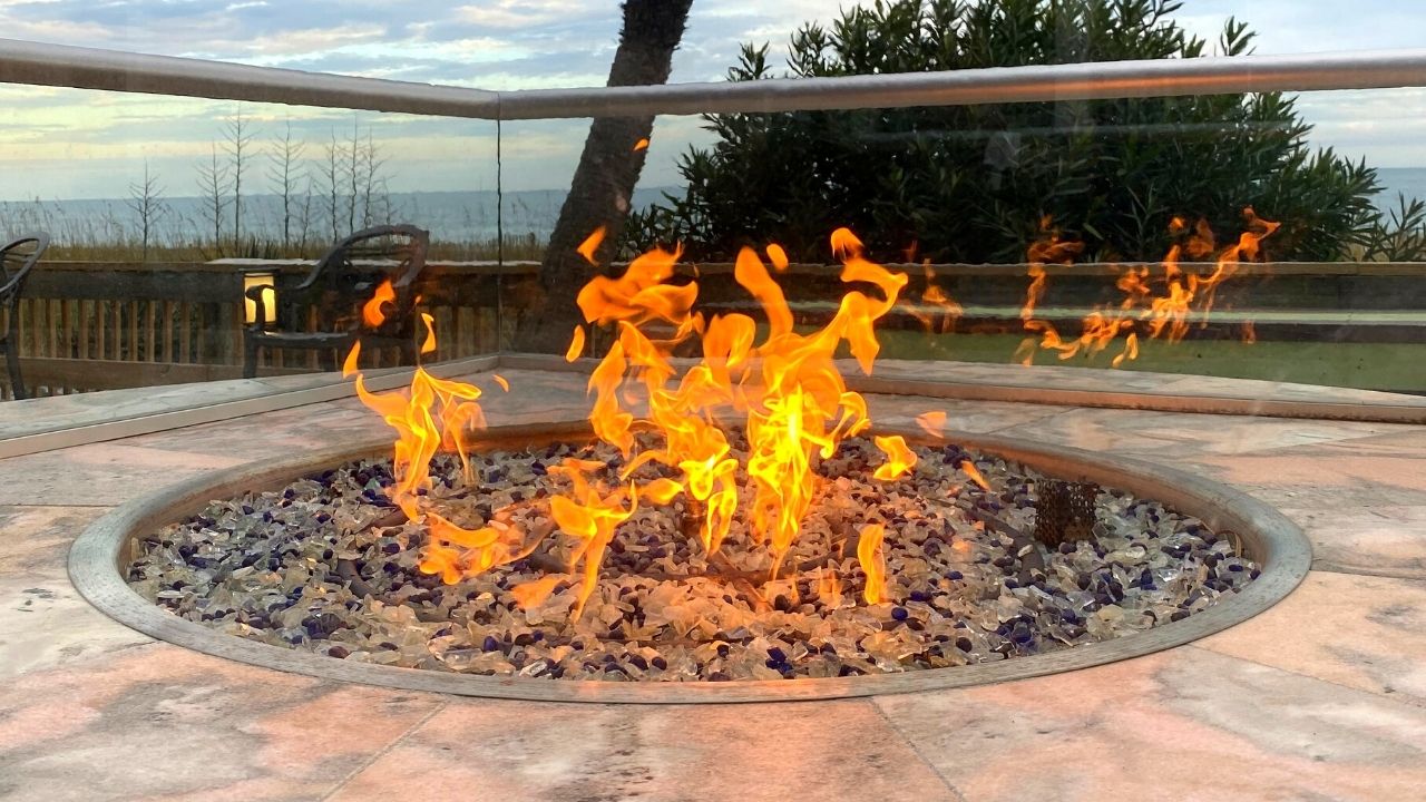 Caribbean Resort Oceanfront Fire Pit