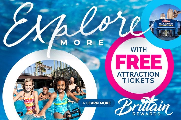 Brittain Rewards Free Attraction Tickets Banner