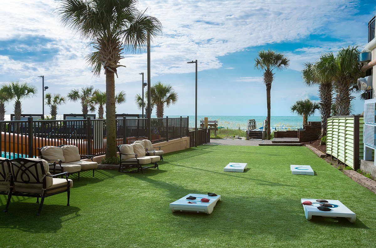 Caribbean Resort Cornhole Boards