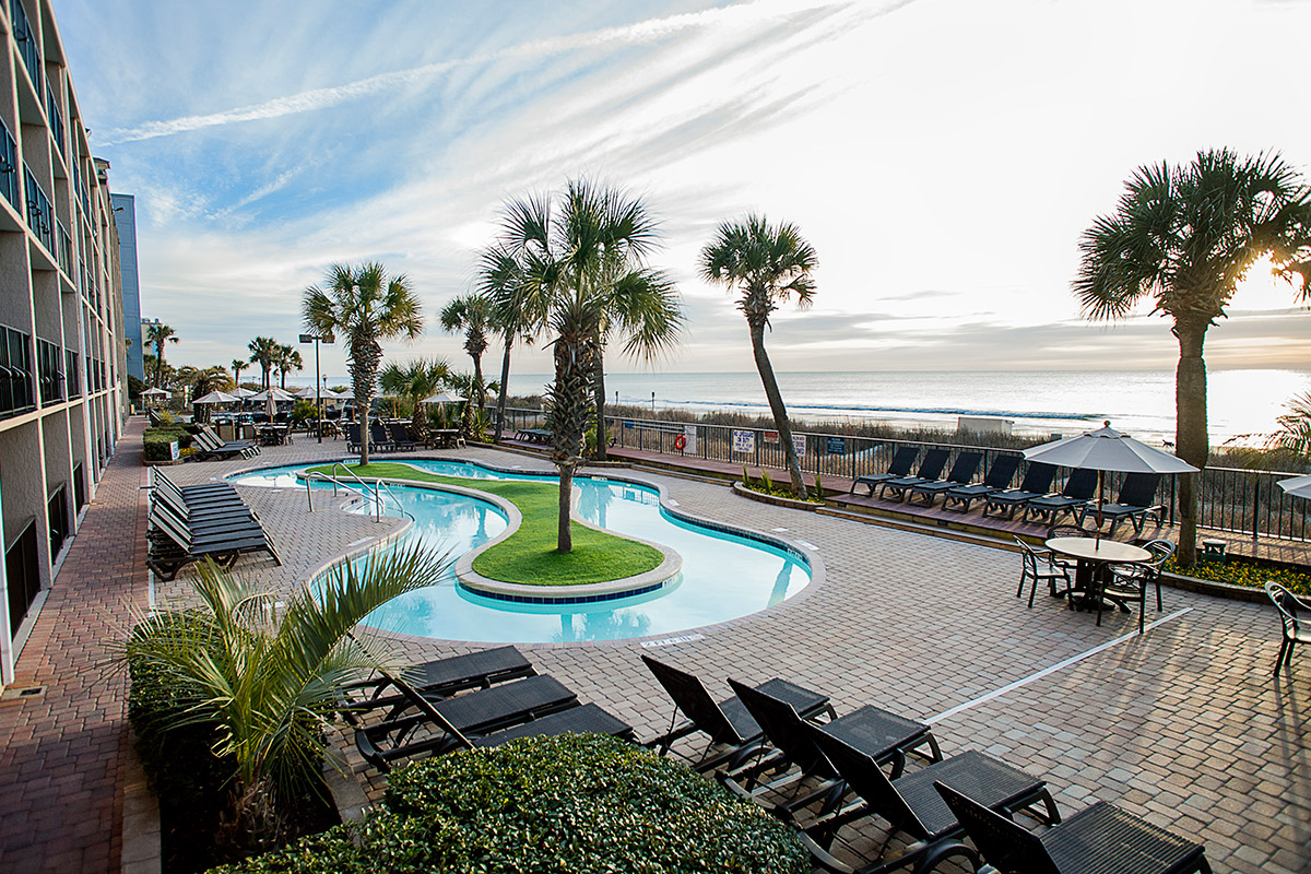 Compass Cove Resort - Pool Deck and Lazy River