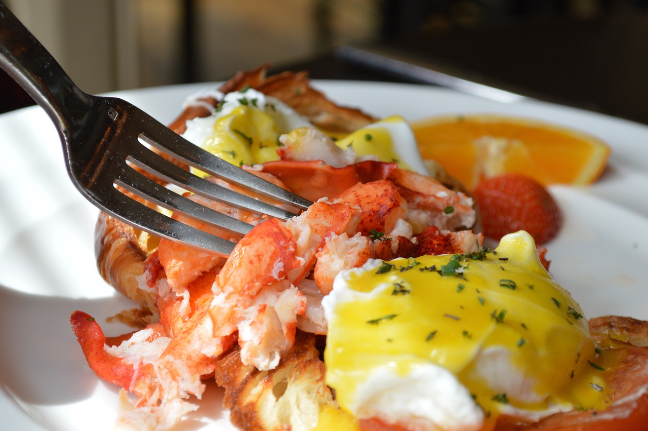 Lobster Benedict at Brunch in Myrtle Beach