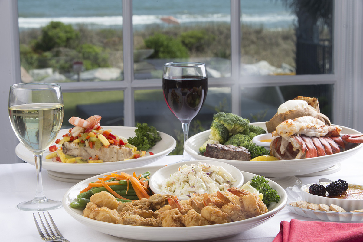 Seafood plate at Sea Captain's in Myrtle Beach,SC