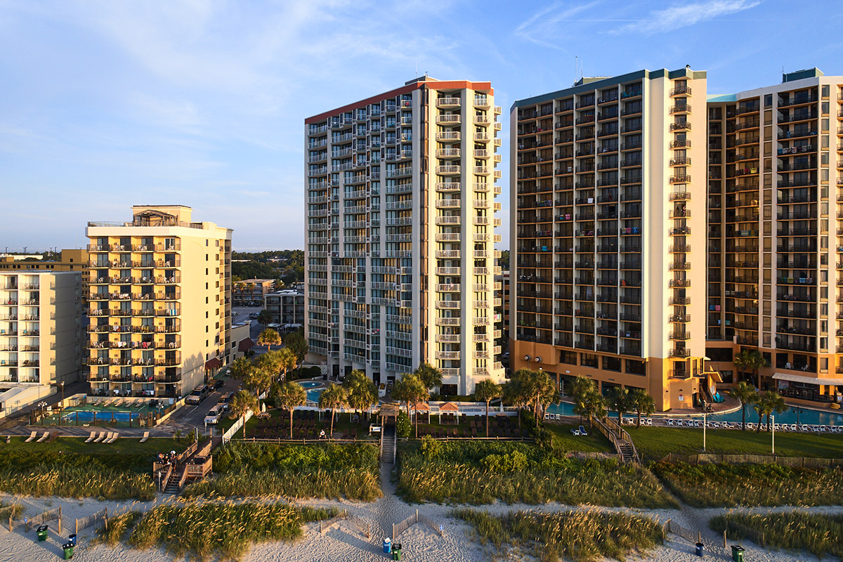 Ocean shot of The Strand by Brittain Resorts