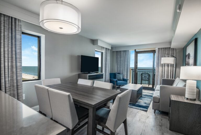 Paradise Building Model Dining Room and Living Area