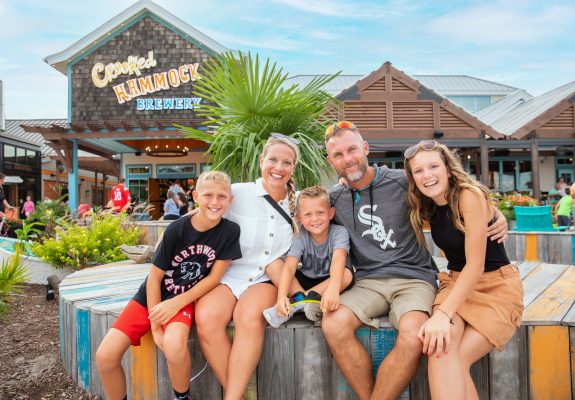 Family enjoying Barefoot Landing In North Myrtle Beach,SC