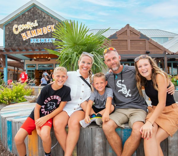 Family enjoying Barefoot Landing In North Myrtle Beach,SC