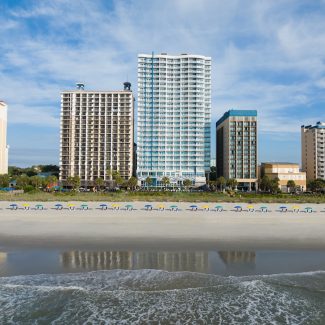 Courtyard & SpringHill Suites by Marriott Building view from the ocean